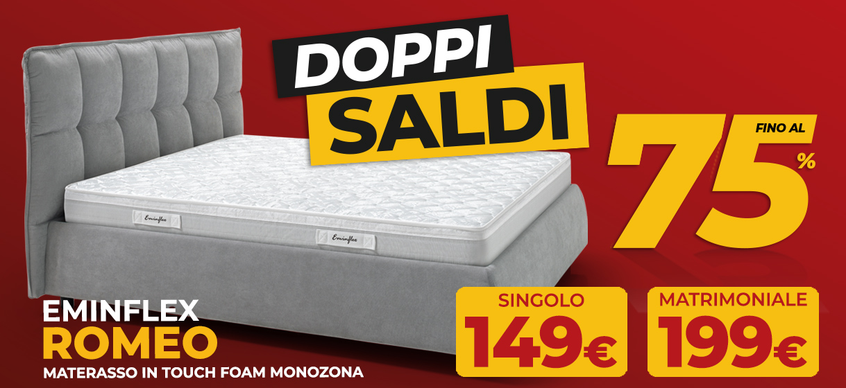 Sconto del 75% sul materasso Eminflex Romeo