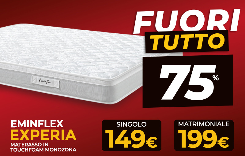 Materasso Experia scontato del 75%