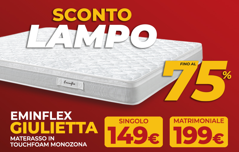 Materasso Giulietta scontato del 75%