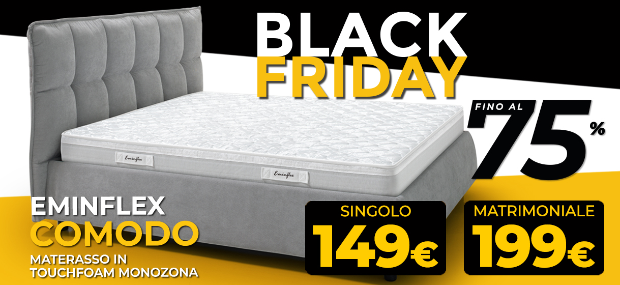 Sconto del 75% sul materasso Eminflex Comodo