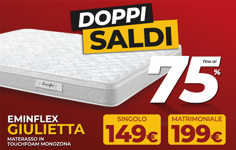 Materasso Giulietta scontato del 75%