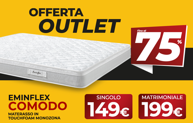Materasso Comodo scontato del 75%