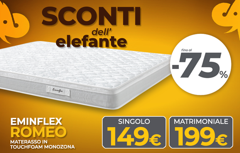 Materasso Romeo scontato del 75%