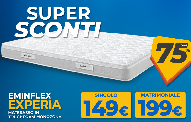 Materasso Experia scontato del 75%