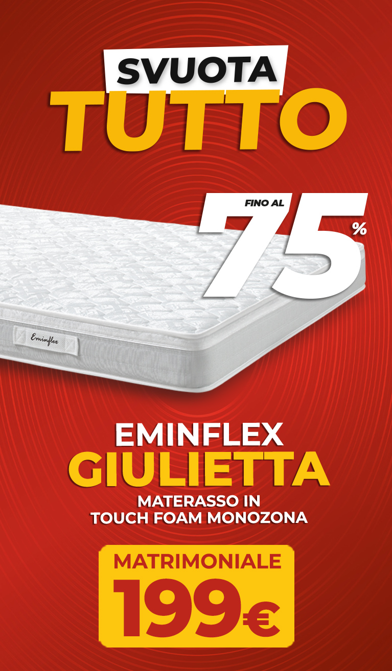 Eminflex offerta materasso Giulietta matrimoniale