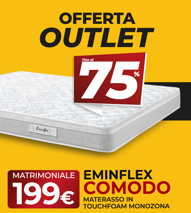Eminflex offerta materasso matrimoniale Comodo