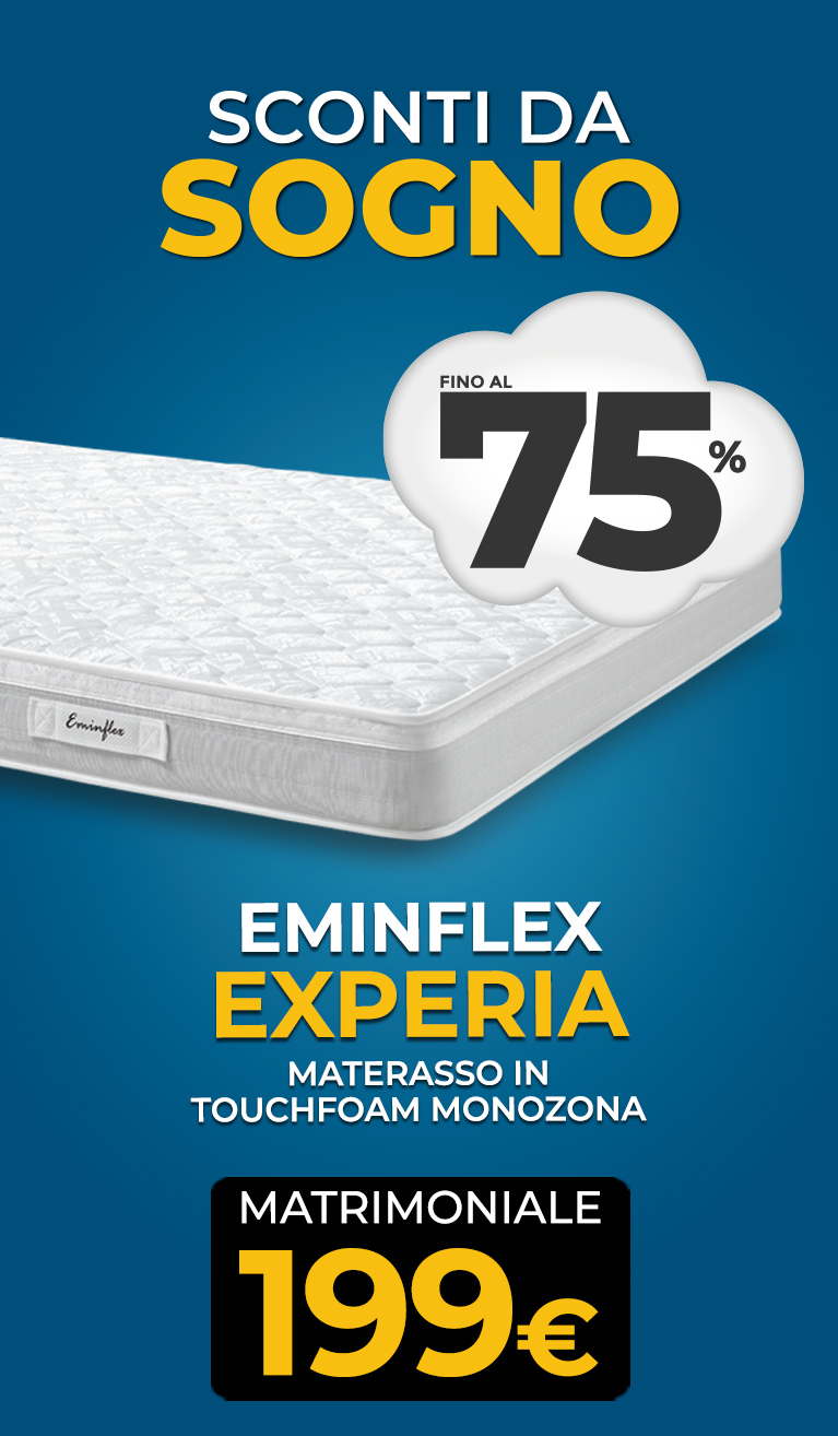 Eminflex offerta materasso Experia matrimoniale