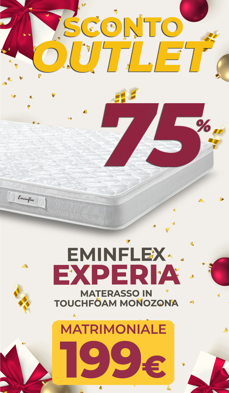 Eminflex offerta materasso Experia matrimoniale
