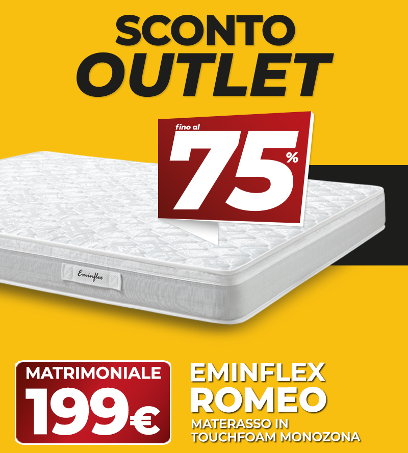 Eminflex offerta materasso matrimoniale Romeo