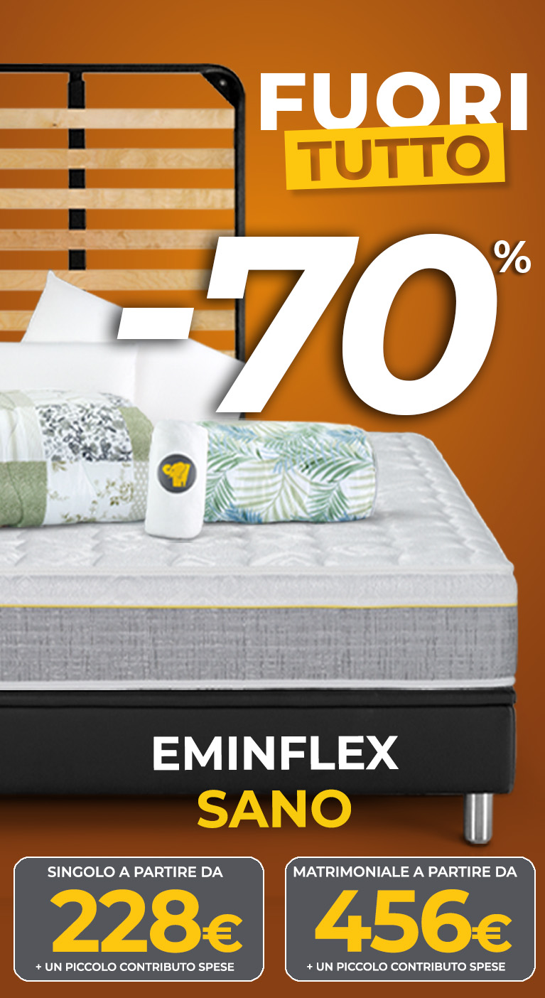 Eminflex offerta materasso Sano + Rete