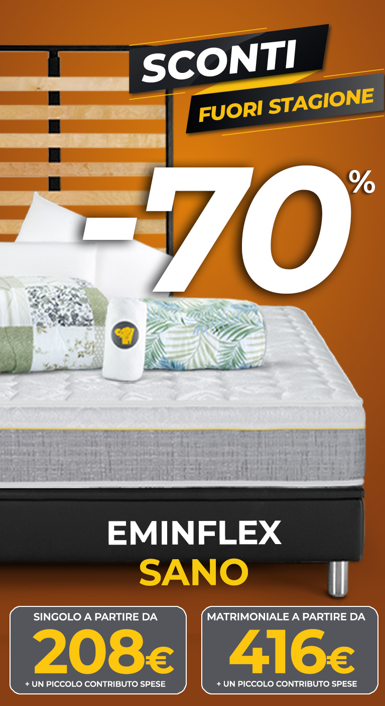 Eminflex offerta materasso Sano + Rete