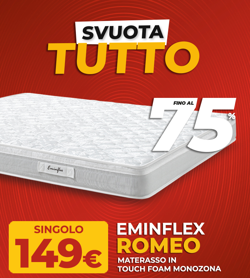 Eminflex offerta materasso Romeo singolo