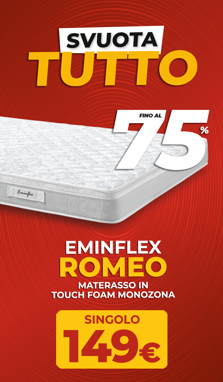 Eminflex offerta materasso Romeo singolo