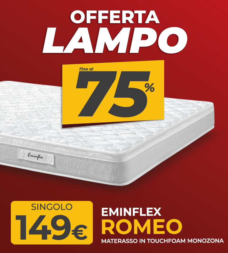Eminflex offerta materasso Romeo singolo