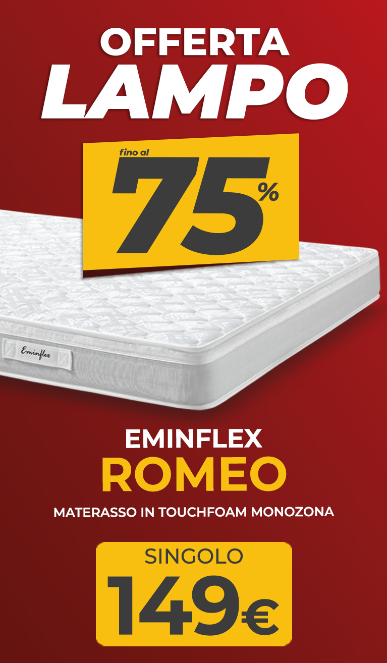 Eminflex offerta materasso Romeo singolo