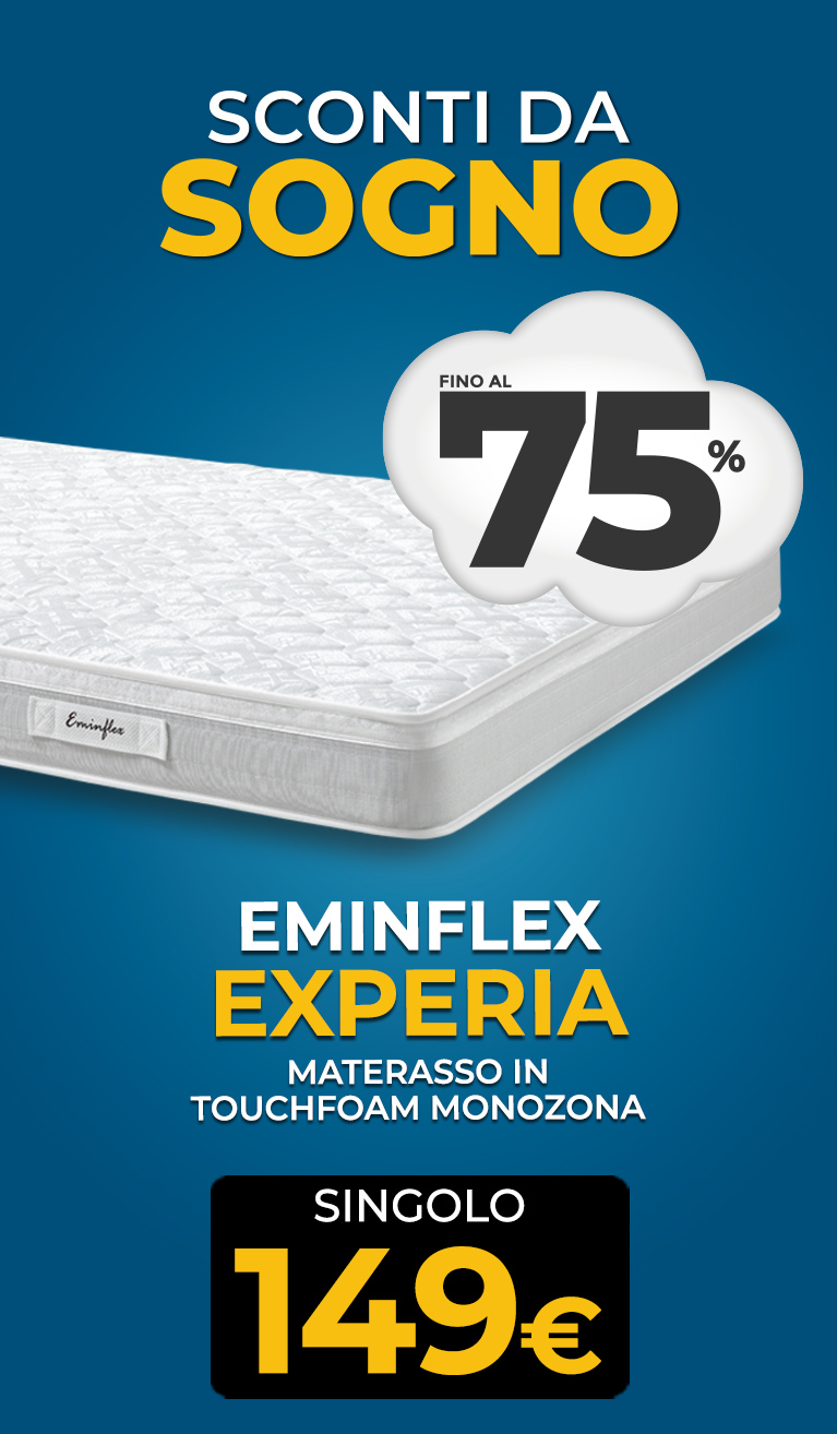 Eminflex offerta materasso Experia singolo