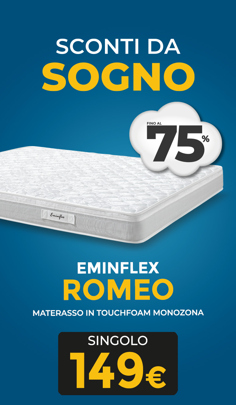 Eminflex offerta materasso Romeo singolo