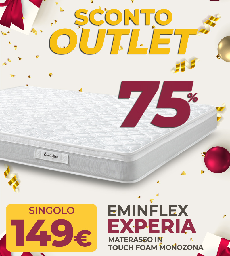 Eminflex offerta materasso Experia singolo