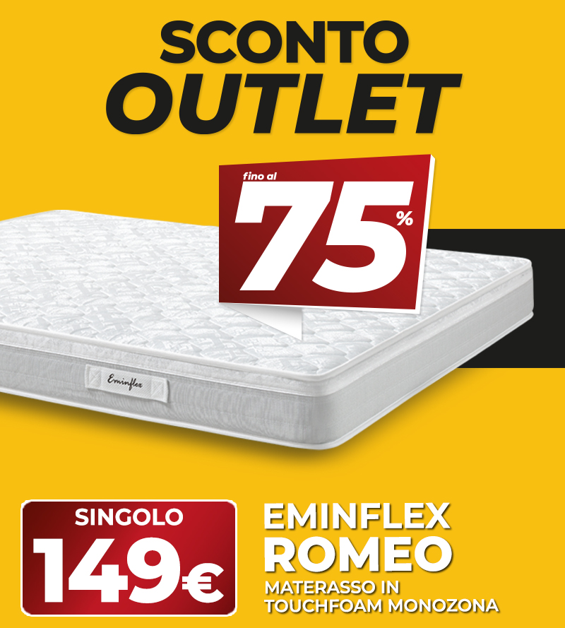 Eminflex offerta materasso Romeo singolo