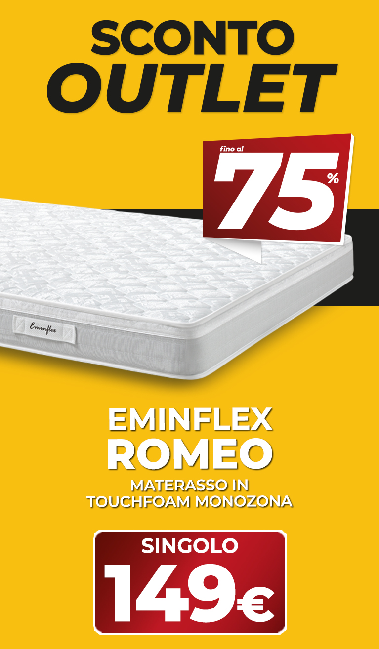 Eminflex offerta materasso Romeo singolo